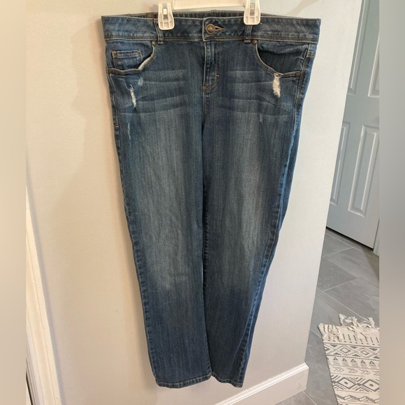 LC Lauren Conrad Denim - LC Lauren Conrad straight leg mid rise jeans size 12